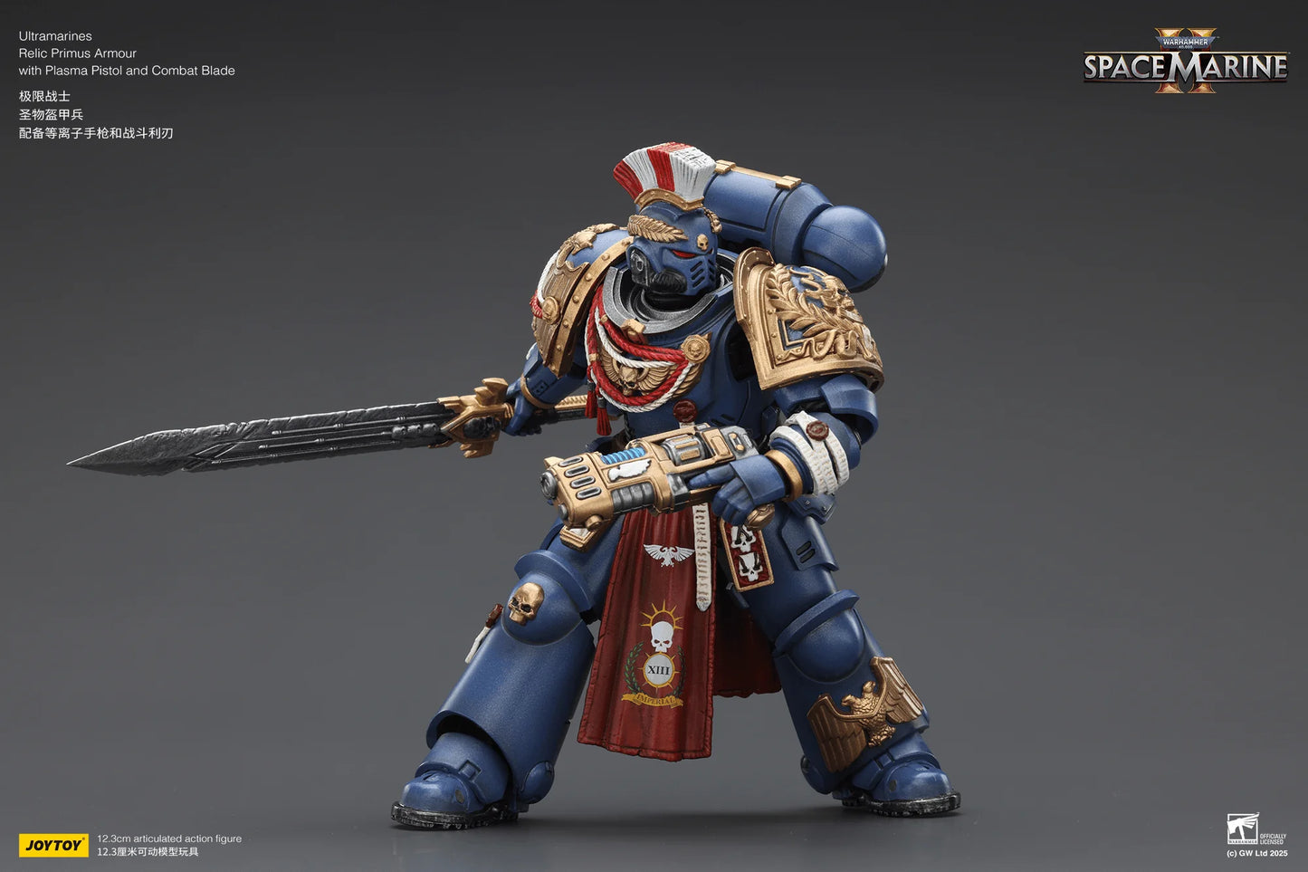 Ultramarines Relic Primus Armour with Plasma Pistol and Combat Blade