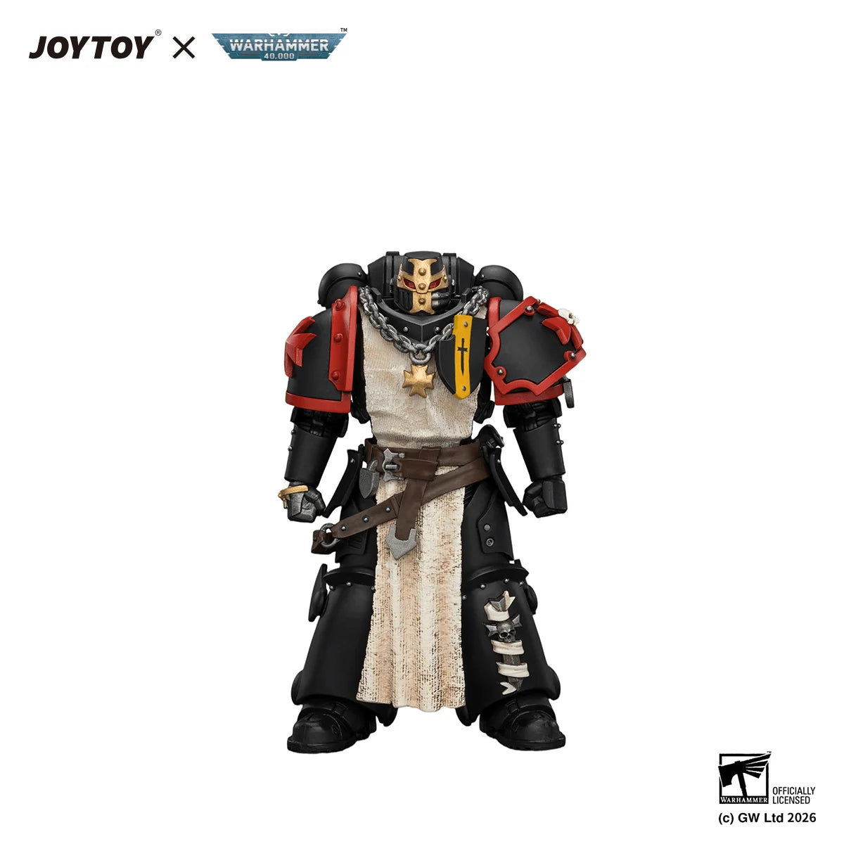 Black Templars Crusader Ancient with Power Sword and Bolt Pistol