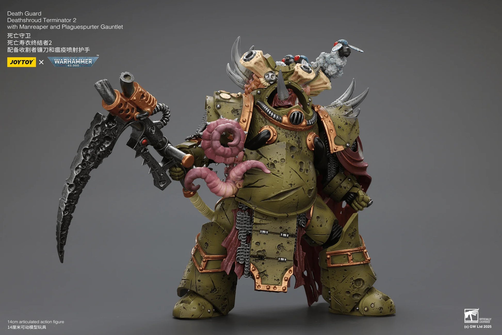 Death Guard Deathshroud Terminator 2 with Manreaper and Plaguespurter Gauntlet