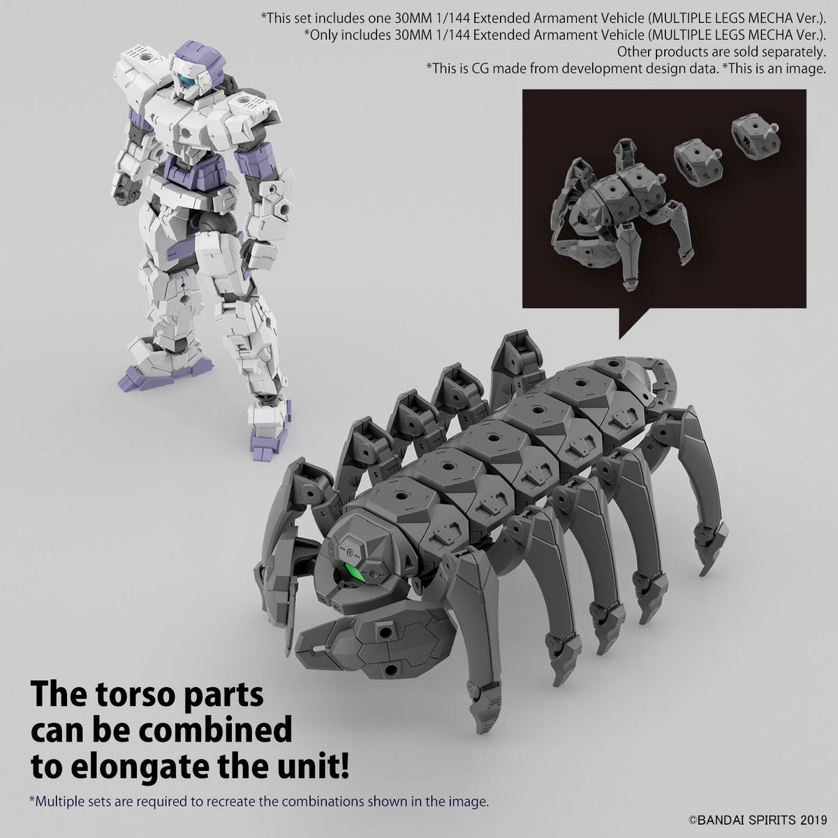 30MM 1/144 Extended Armament Vehicle (MULTIPLE LEGS MECHA Ver.)