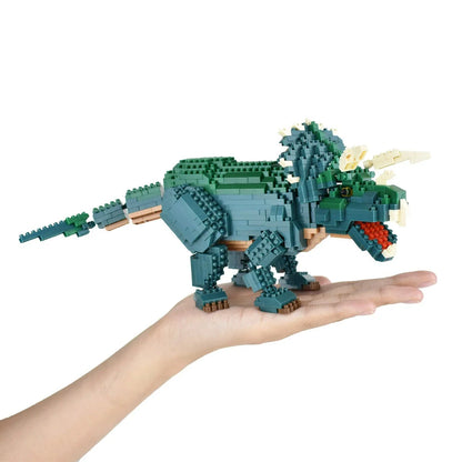 Kawada nanoblock Dinosaur Deluxe Edition Triceratops Model