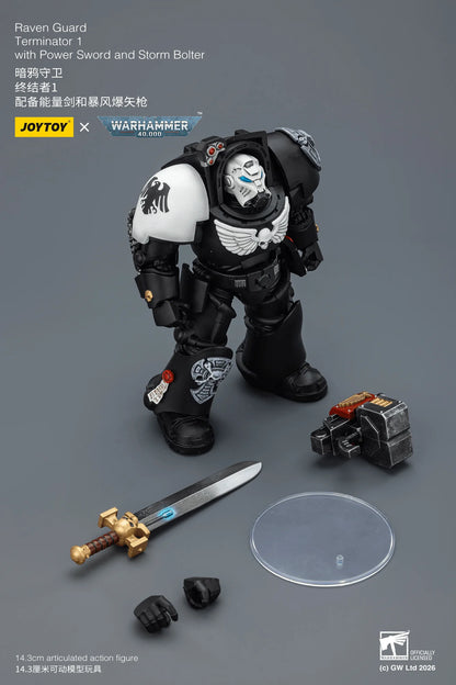 Raven Guard Terminator 1 with Power Sword and Storm Bolter