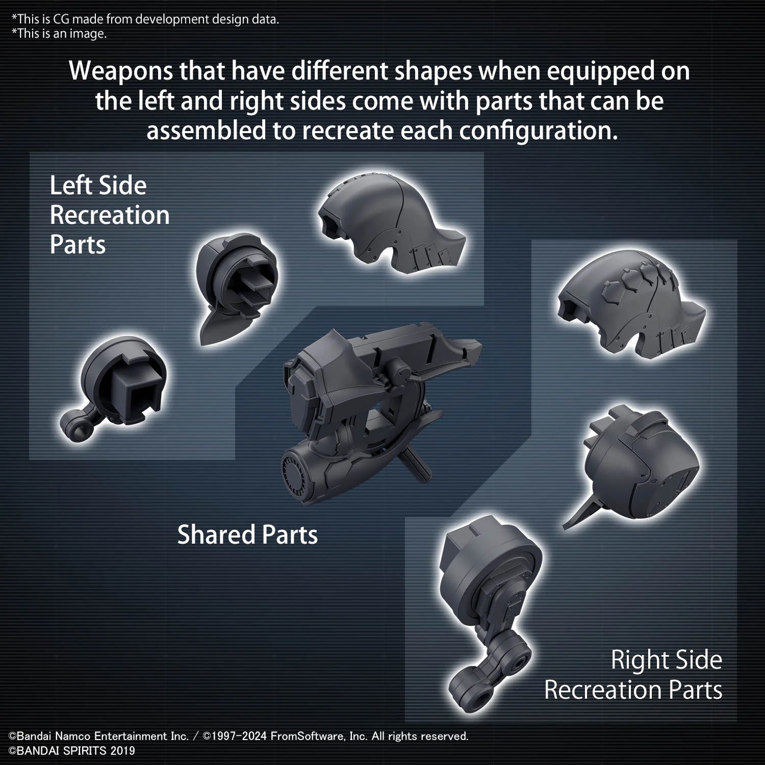 30MM OPTION PARTS SET ARMORED CORE Ⅵ FIRES OF RUBICON WEAPON SET 01
