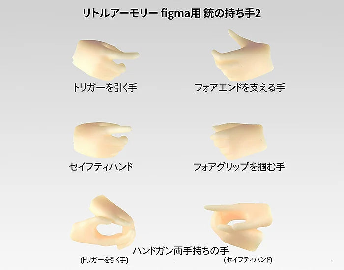 LAOP12: figma Hands for Guns 2 - Handgun Set