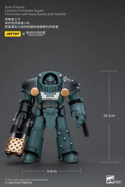Sons Of Horus Tartaros Terminator Squad Terminator With Heavy Flamer And Chainfist