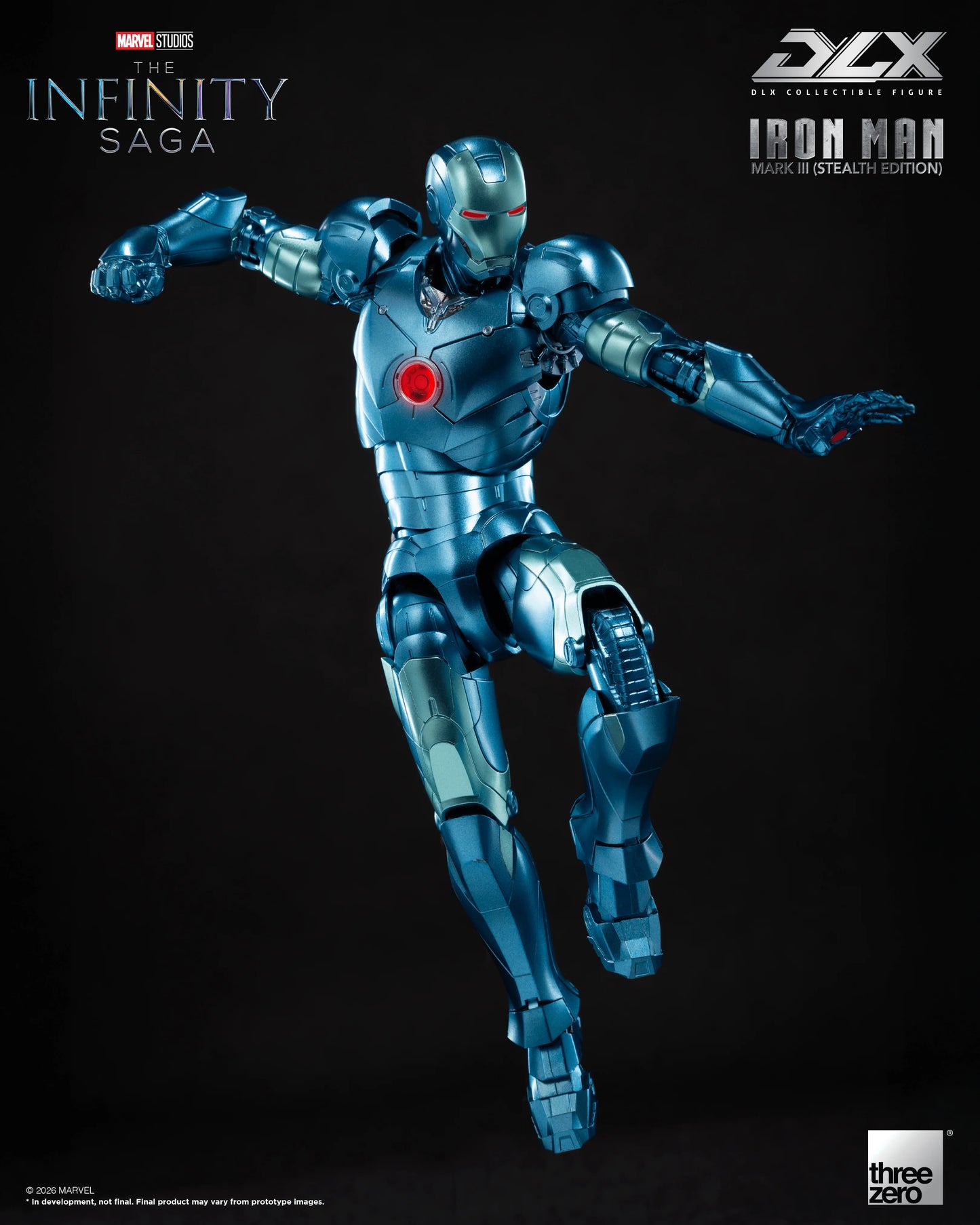 threezero DLX Iron Man Mark 3 Stealth Edition Action Figure