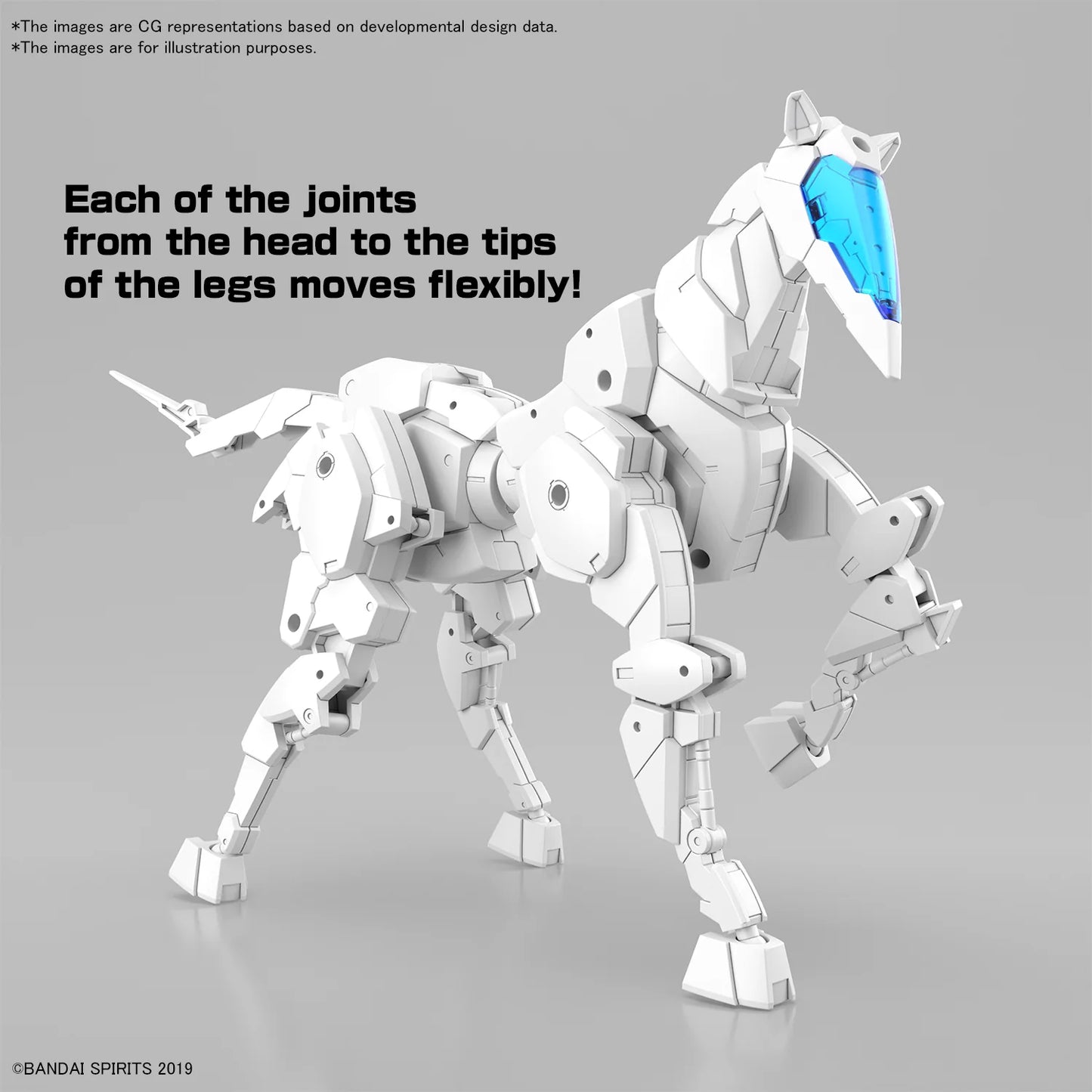 30MM 1/144 Extended Armament Vehicle (HORSE MECHA Ver.) [WHITE]