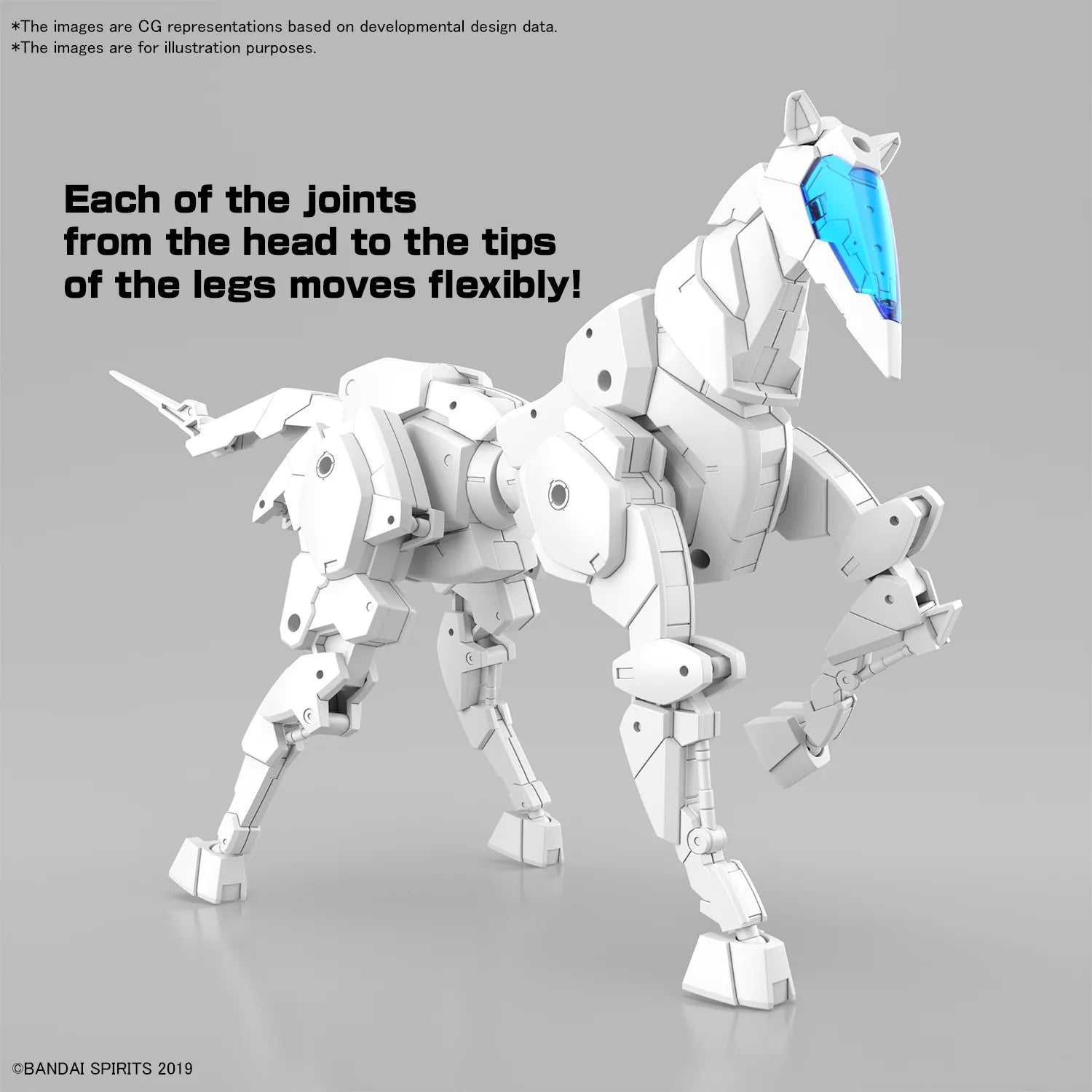 30MM 1/144 Extended Armament Vehicle (HORSE MECHA Ver.) [WHITE]