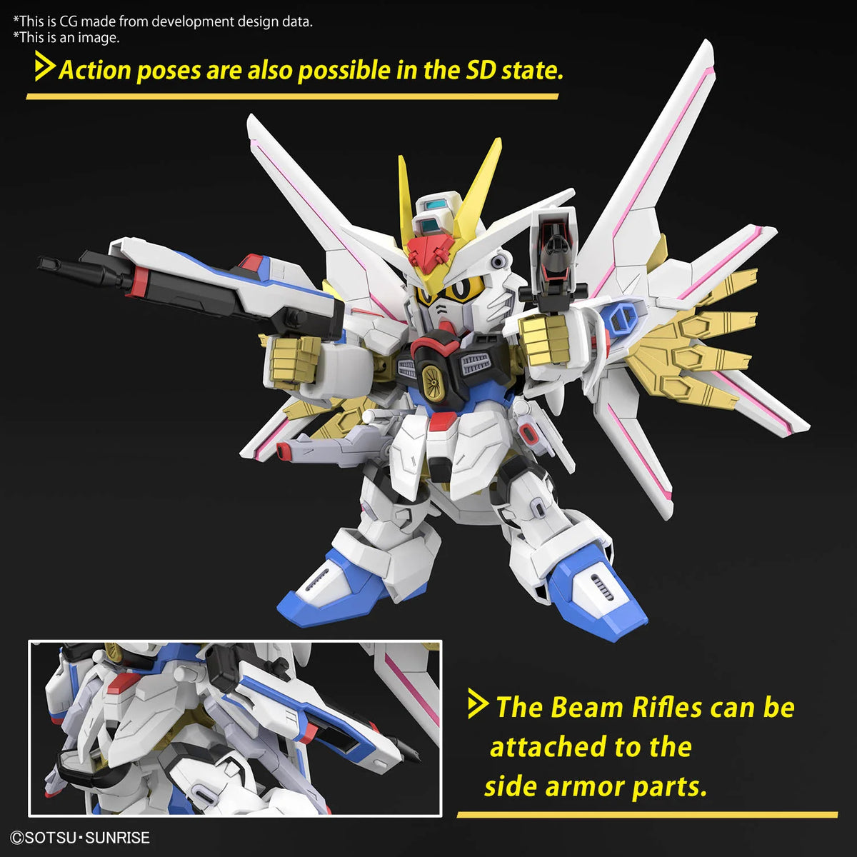 SD Gundam Cross Silhouette Mighty Strike Freedom Gundam Model Kit