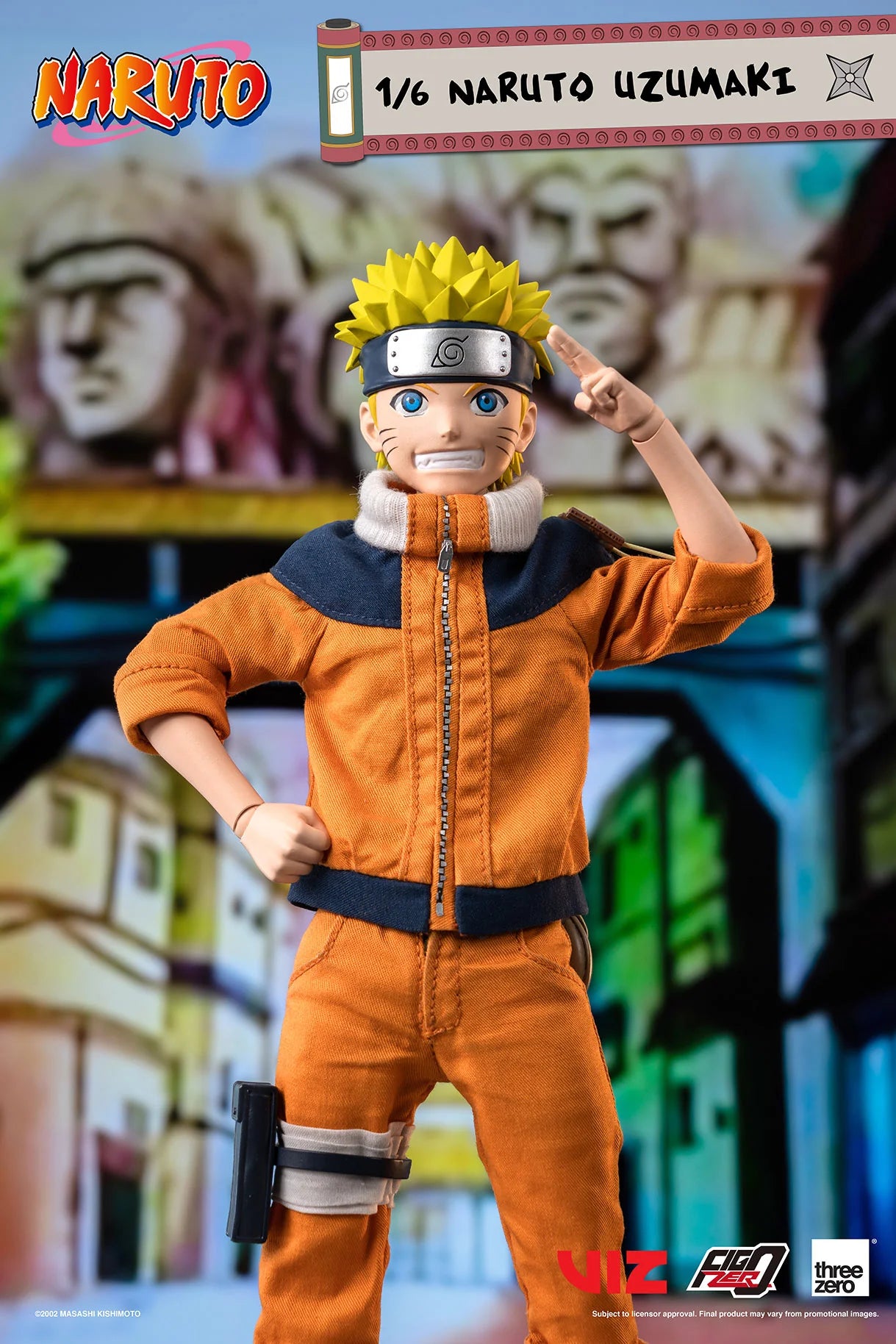 threezero Figzero 1/6 Naruto Uzumaki Action Figure