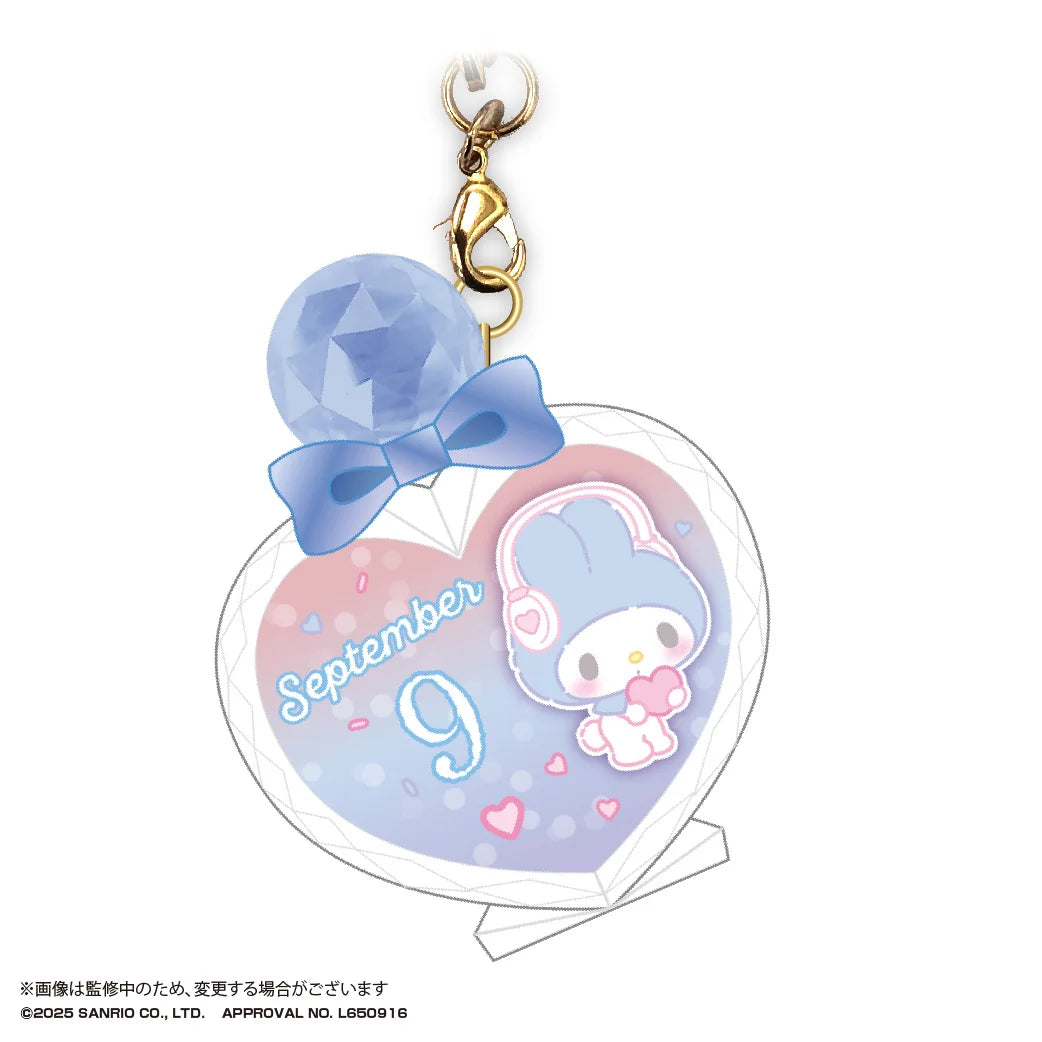 My melody Bithday PUKKURI Clear key holder