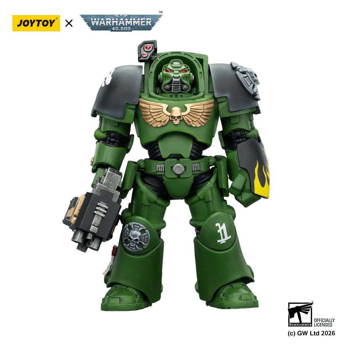 Salamanders Terminator 2 with Power Fist and Storm Bolter