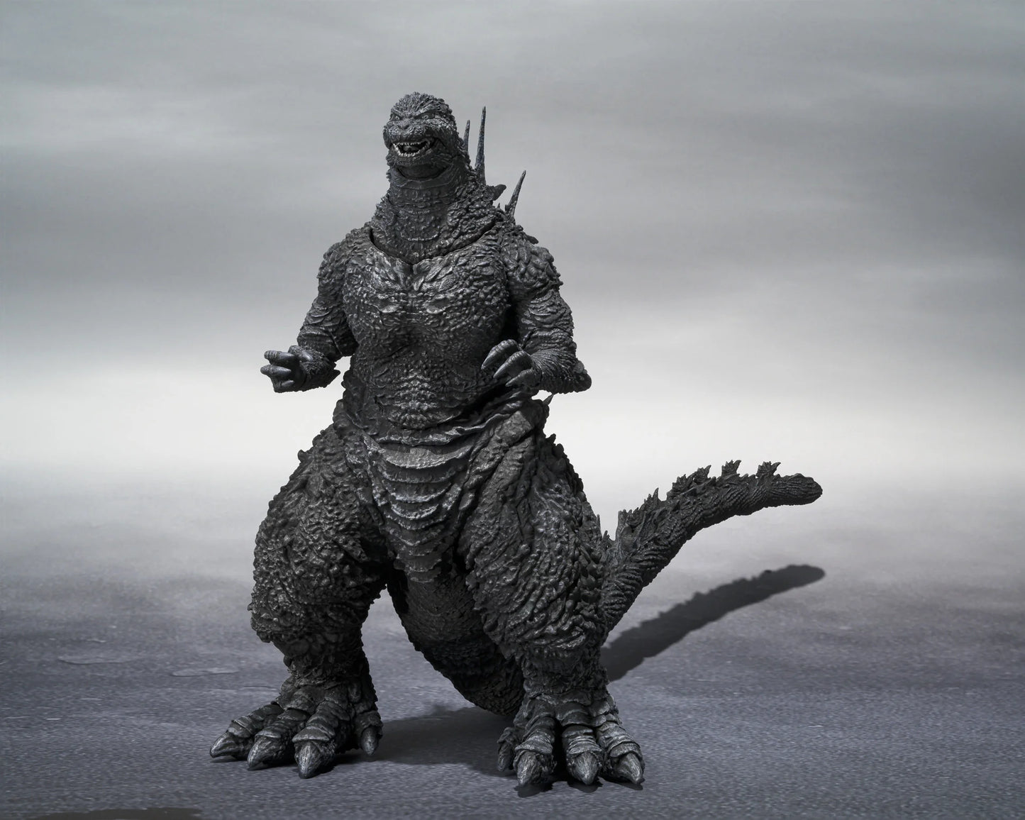 TAMASHII NATIONS S.H. MonsterArts Godzilla Minus One Monochrome Action Figure