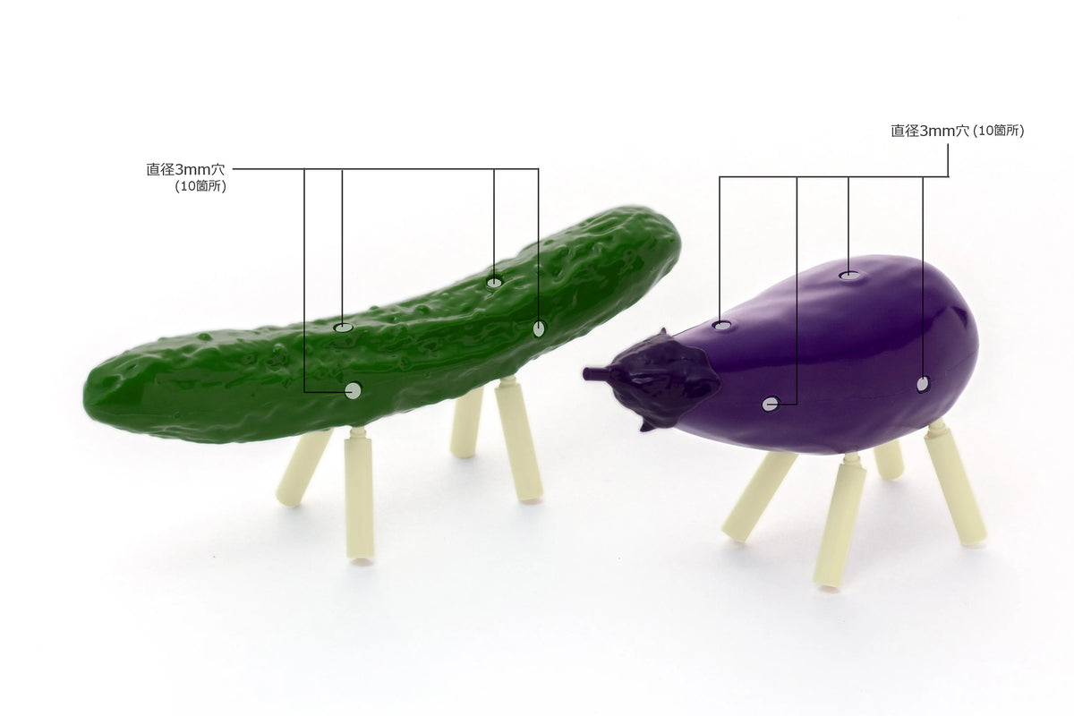 Syuto Seiko Shoryo Uma Plastic Model Kit Cucumber & Eggplant