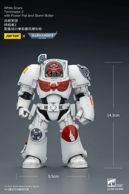 White Scars Terminator 2 with Power Fist and Storm Bolter