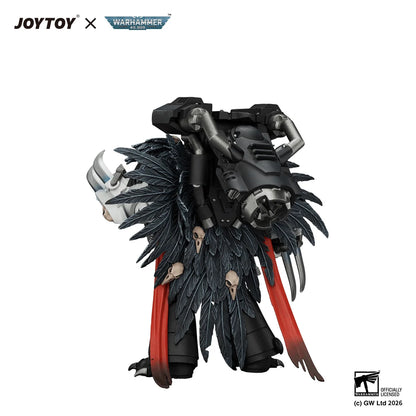 Raven Guard Chapter Master Aethon Shaan with Claws of Severax and Heavy Bolt Pistol