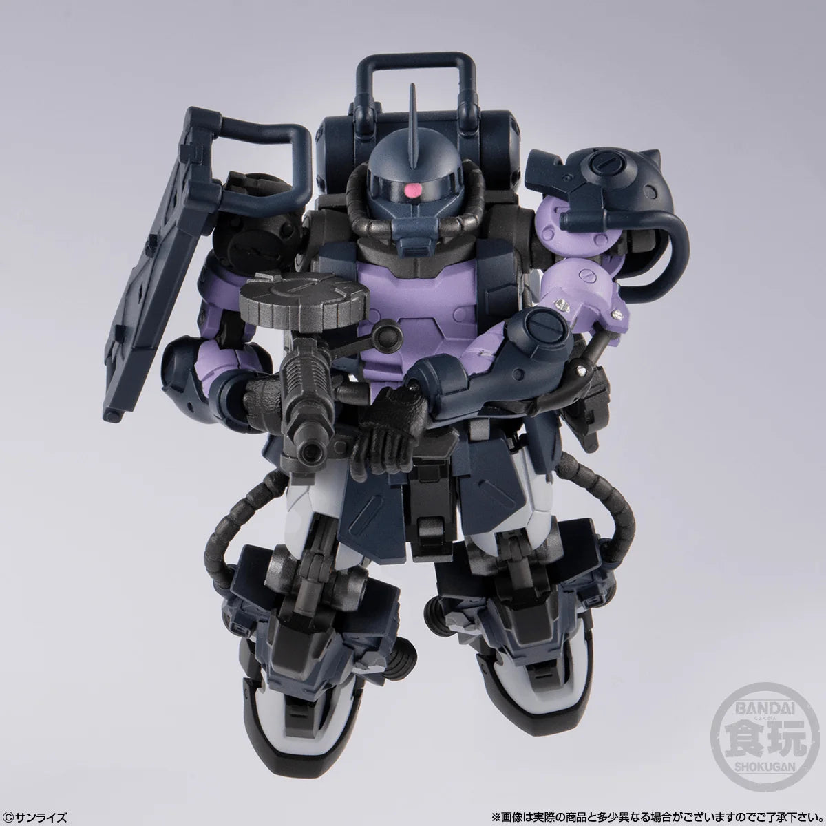 Bandai Shokugan Zaku II High Mobility Type Black Tri-Stars Custom Articulated Figure
