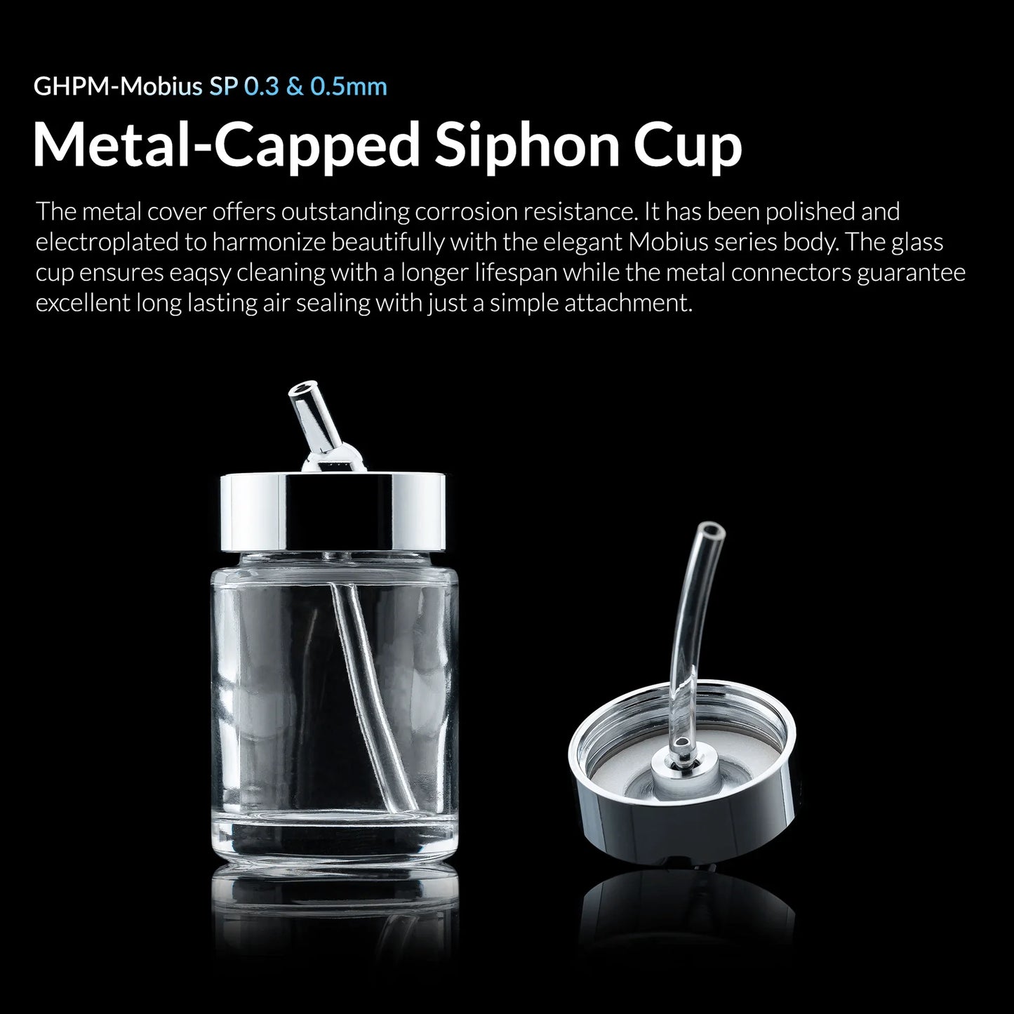 Gaahleri Premium Series Mobius SP Siphon Feed Airbrush