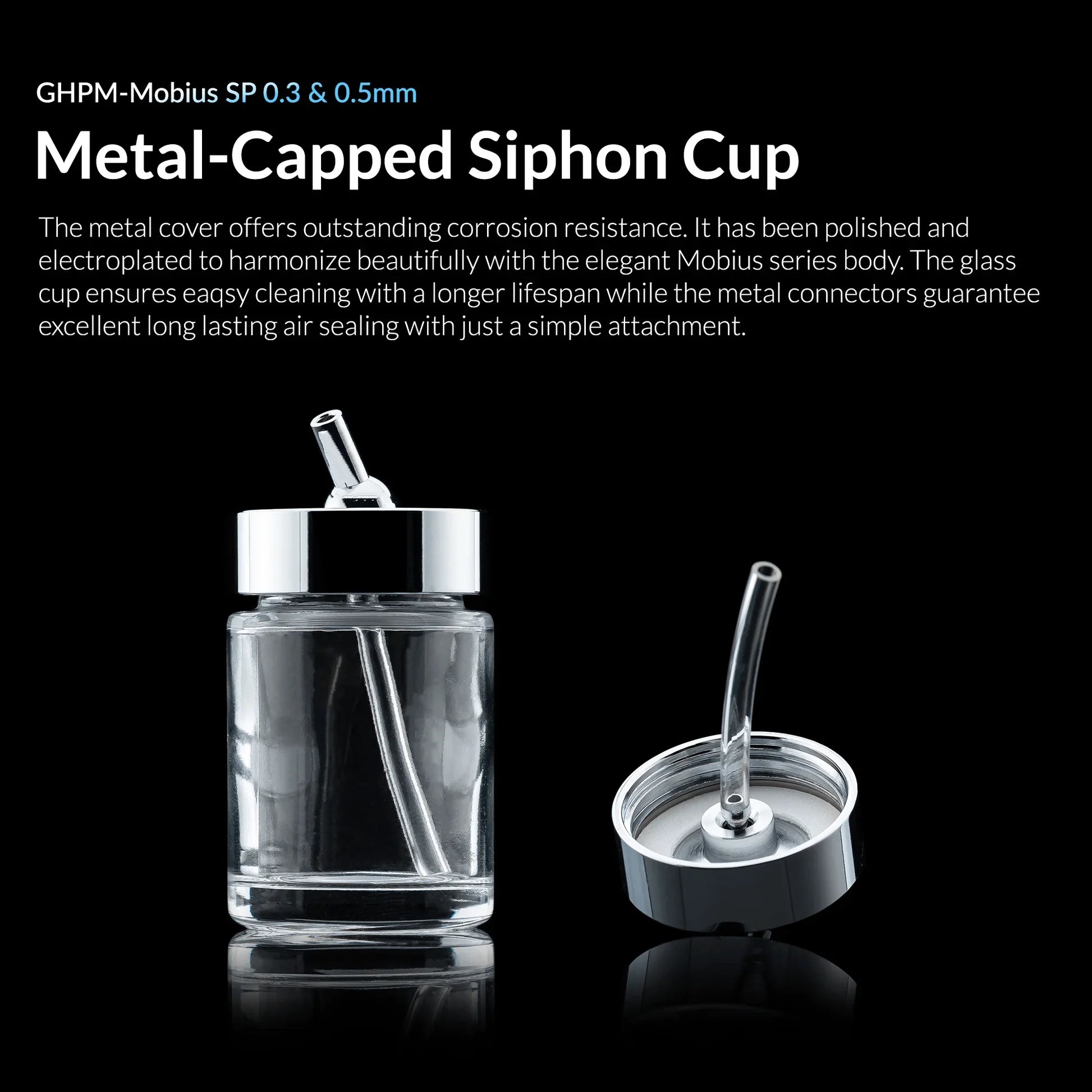 Gaahleri Premium Series Mobius SP Siphon Feed Airbrush