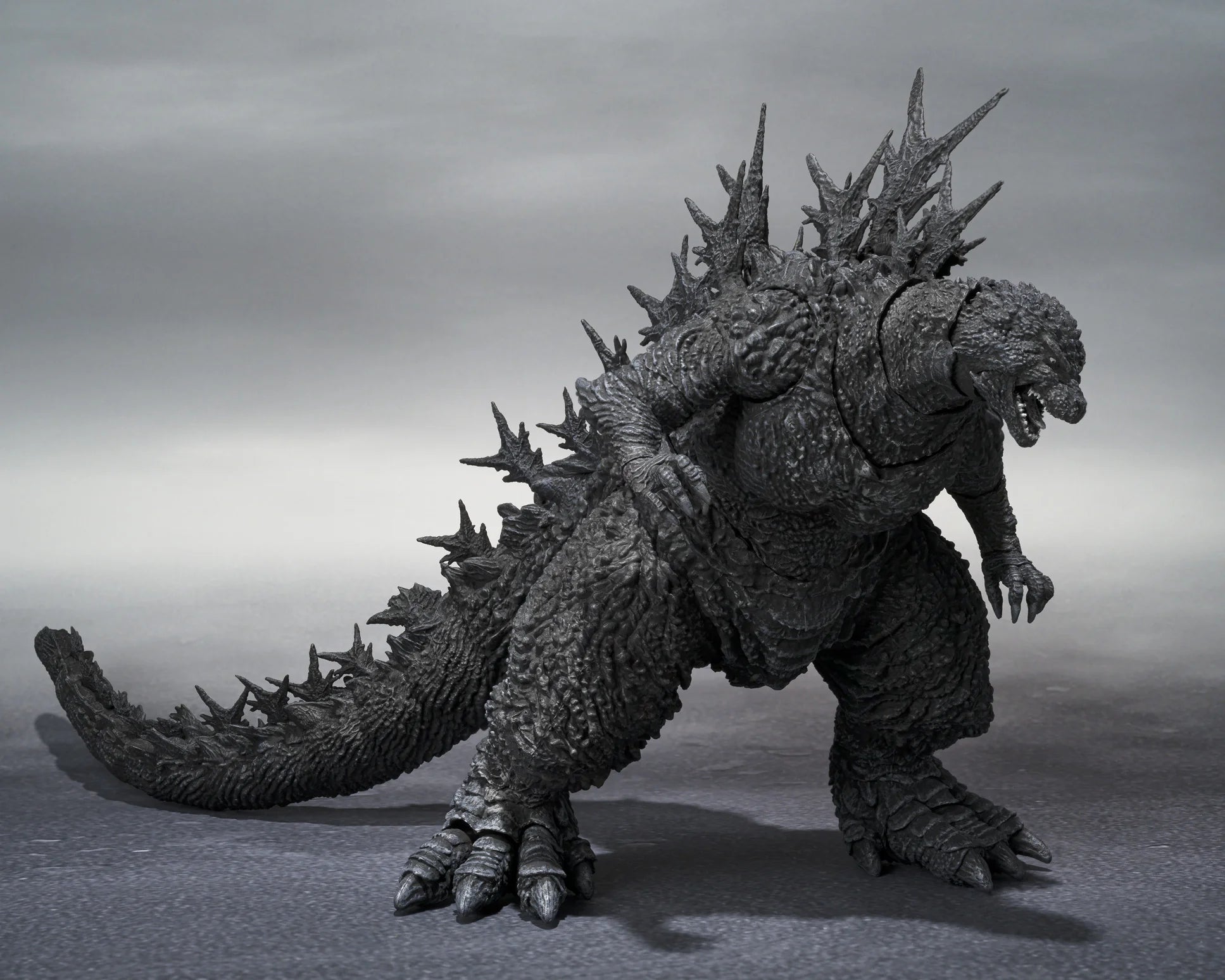 TAMASHII NATIONS S.H. MonsterArts Godzilla Minus One Monochrome Action Figure