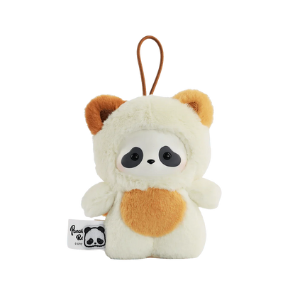 Panda Roll The Zoo In Hands Series Plush Keychain (Box of 6)
