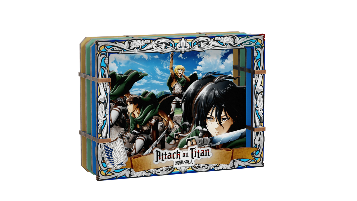 Attack on Titan Wooden Gallery - S (6 units/set) (Box of 6)