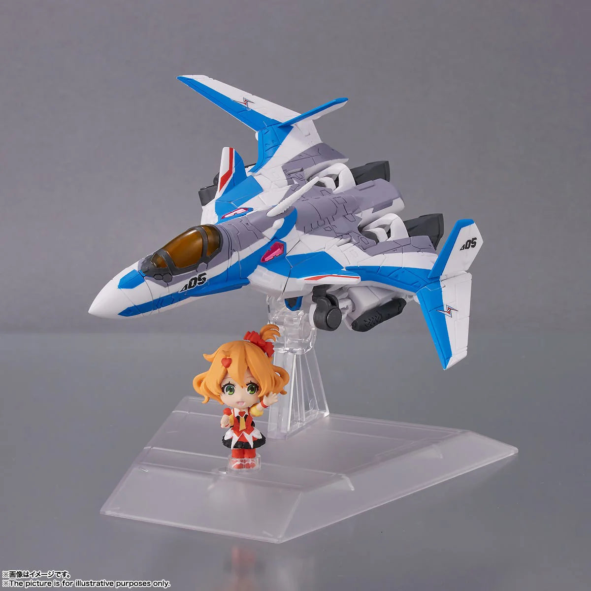 Tamashii Nations Tiny Session VF-31J Siegfried Hayate Immelmann Action Figure Set