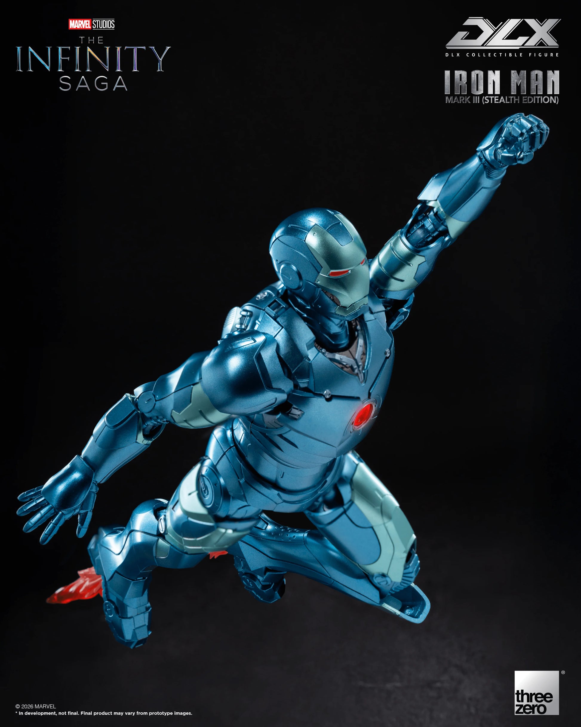 threezero DLX Iron Man Mark 3 Stealth Edition Action Figure