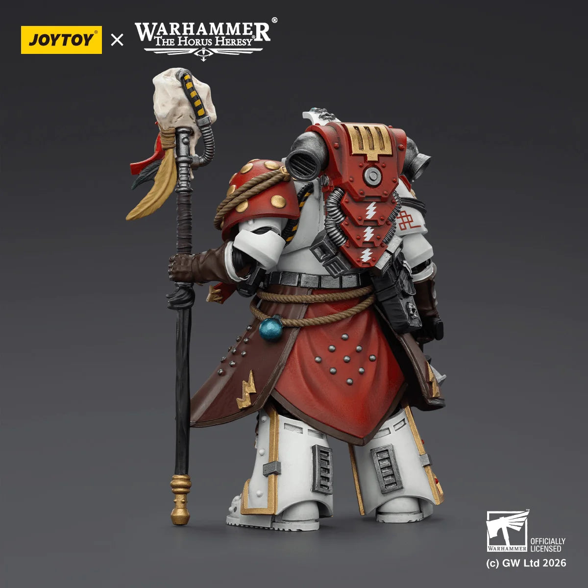 White Scars Stormseer Consul with Force Staff and Bolt Pistol