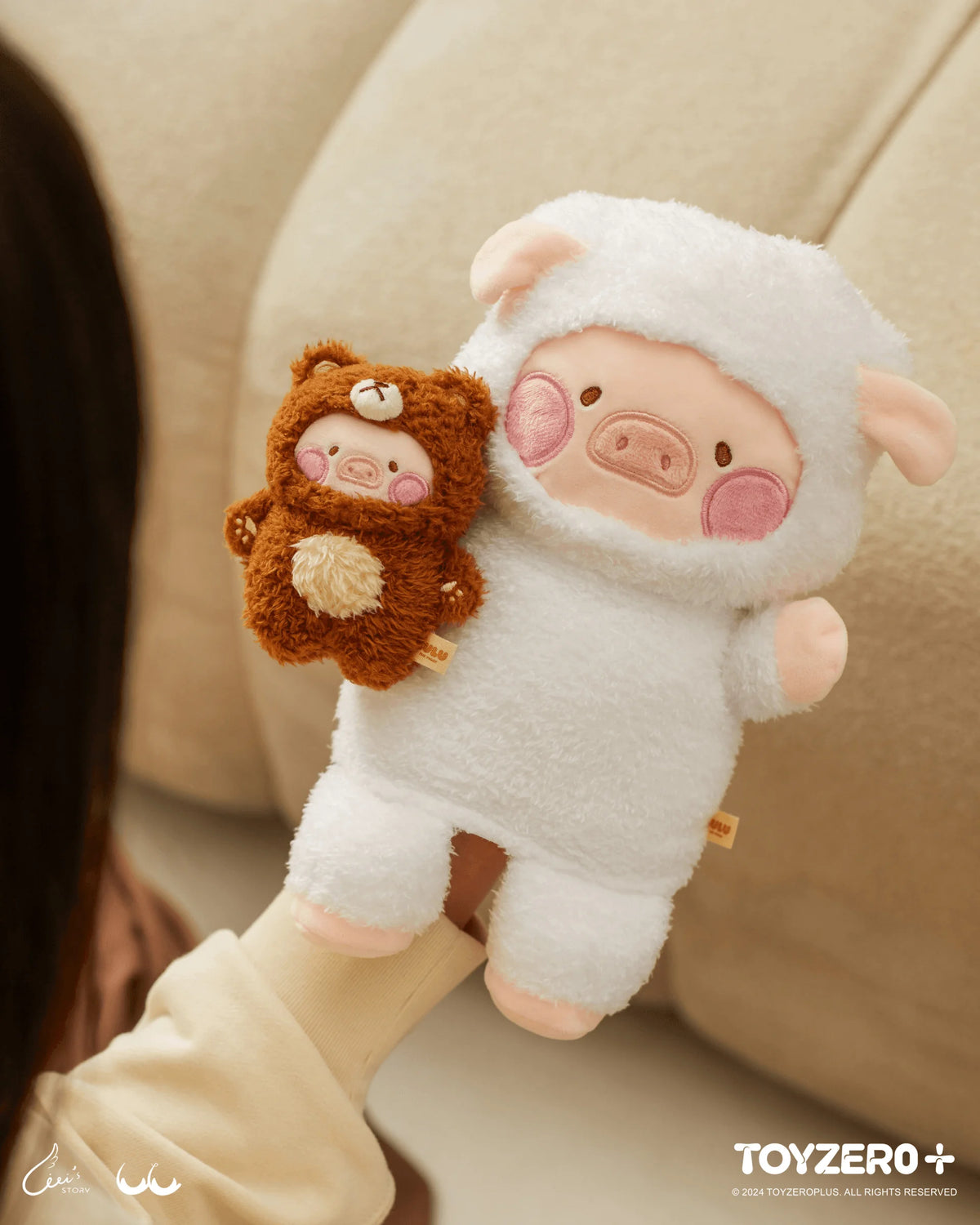 LuLu the Piggy Costume Series - Magnet Plush Keychain