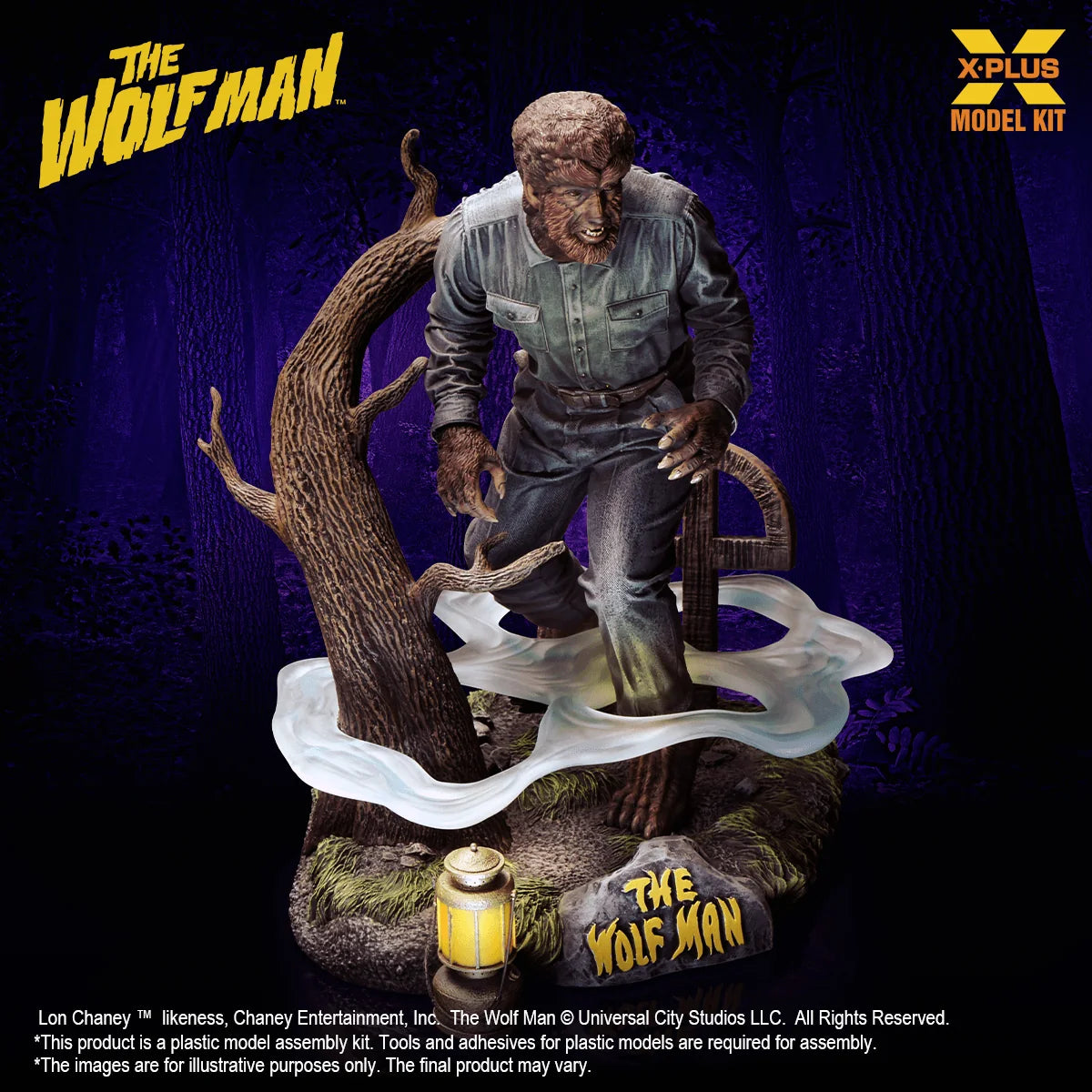 1/8 Scale Lon Chaney Jr. as Wolf Man Plastic Model Kit