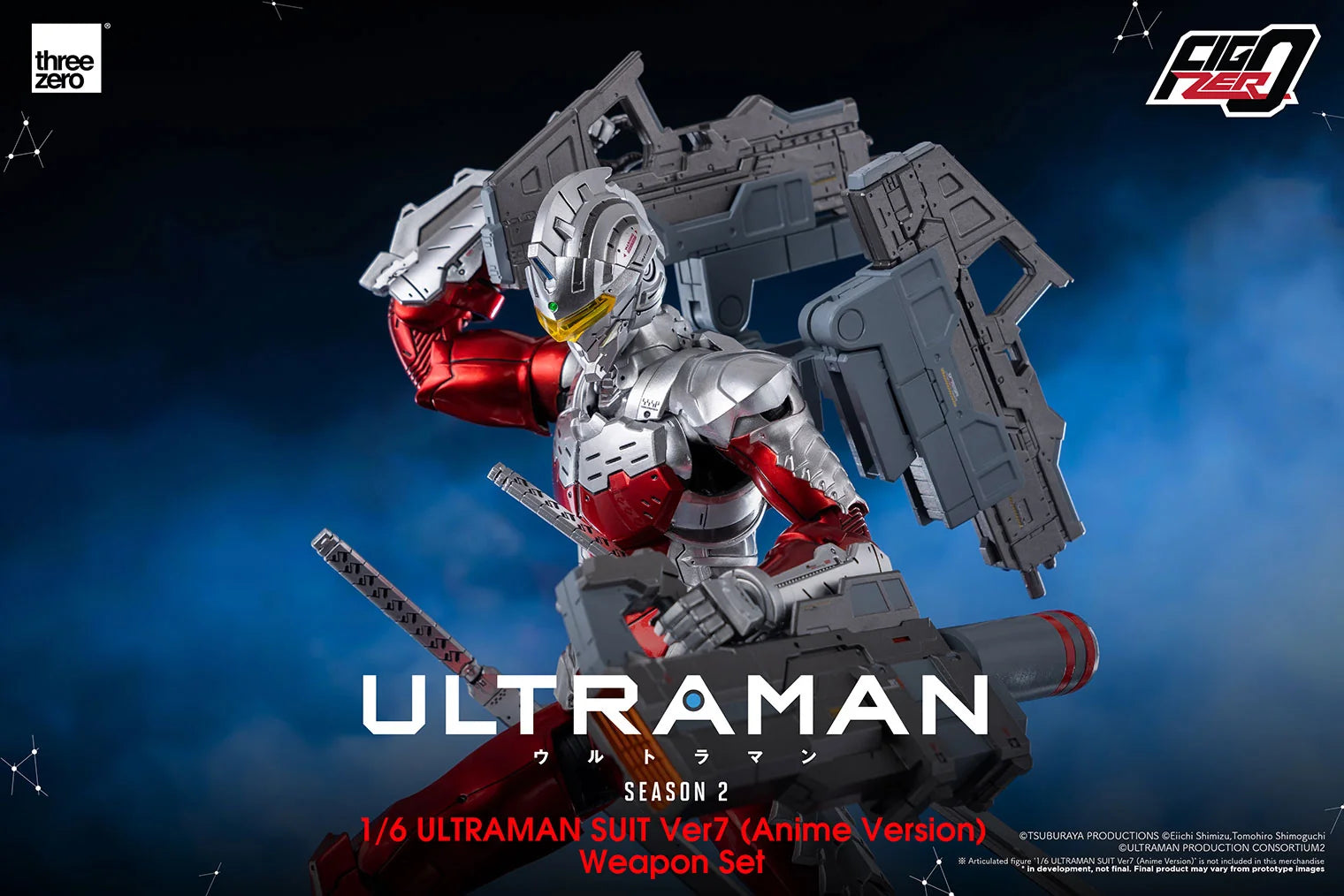 threezero FigZero 1/6 Ultraman Suit Ver7 Anime Weapon Set