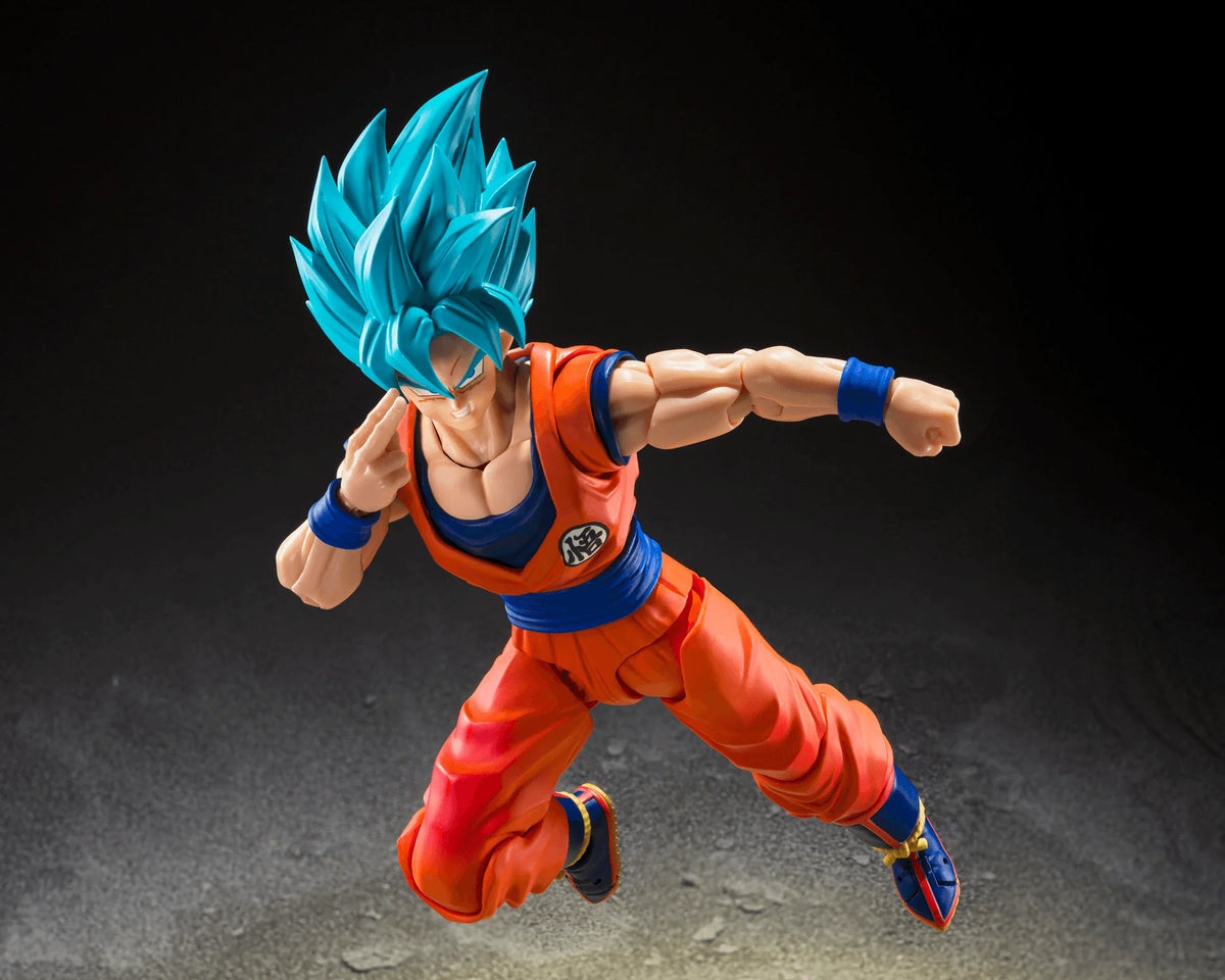 S.H. Figuarts Super Saiyan God Goku Blue Power Action Figure