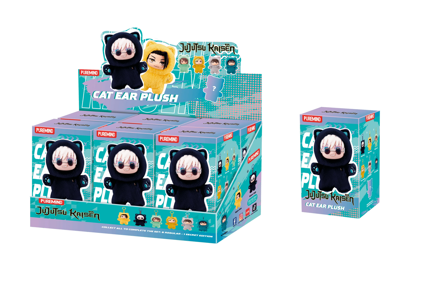Jujutsu Kaisen - Cat Ear Plush Blind Box (6 units/set) (Box of 6)