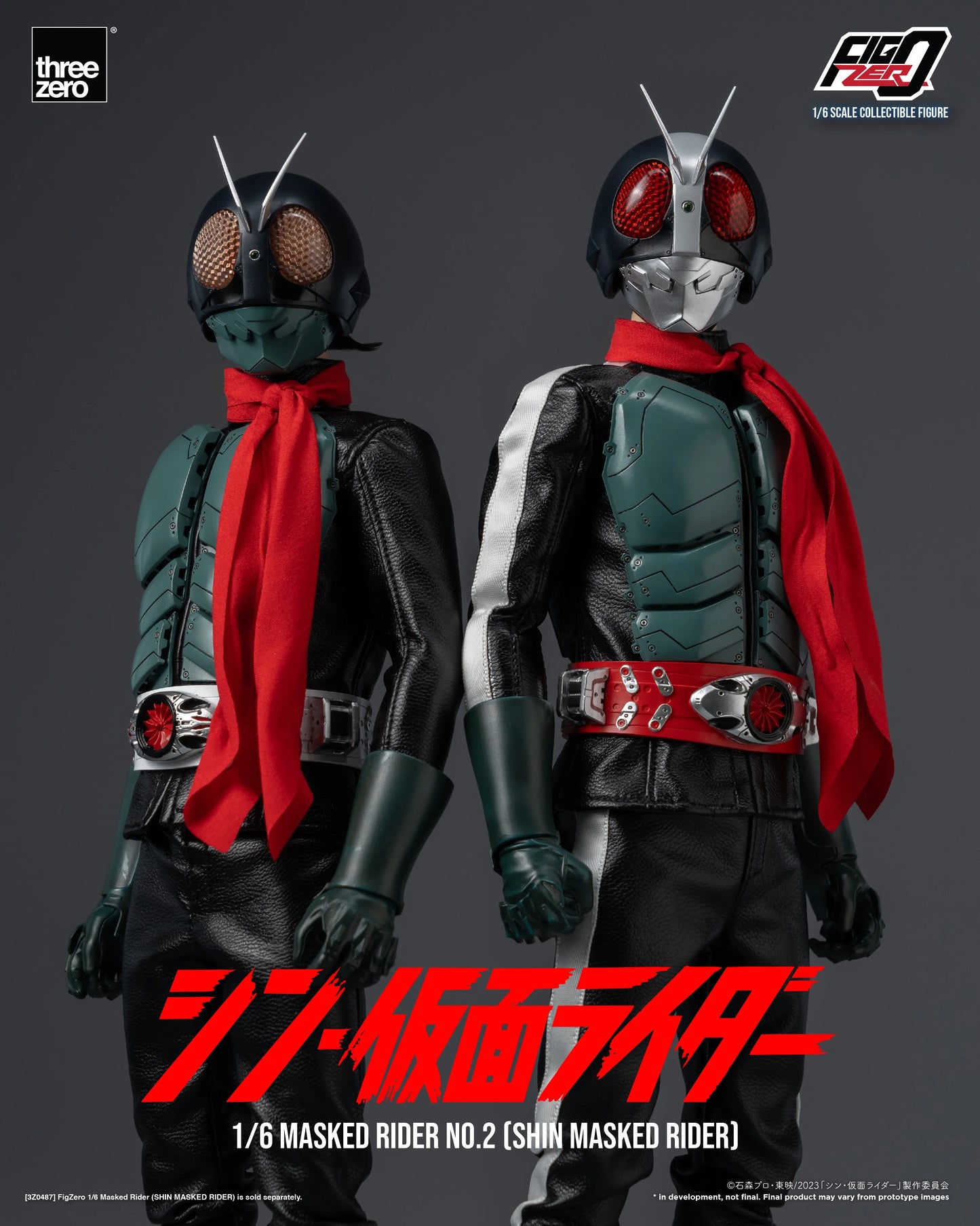 Threezero FigZero 1/6 Masked Rider No. 2 Shin Masked Rider Action Figure