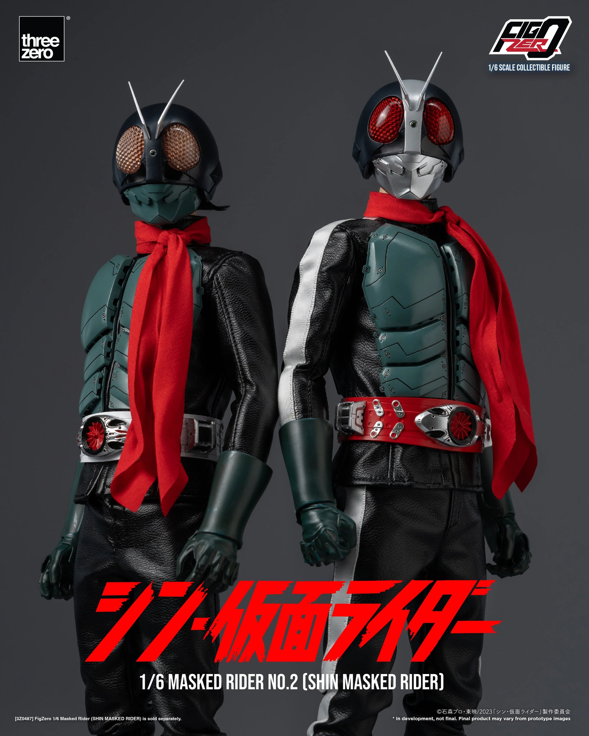 Threezero FigZero 1/6 Masked Rider No. 2 Shin Masked Rider Action Figure