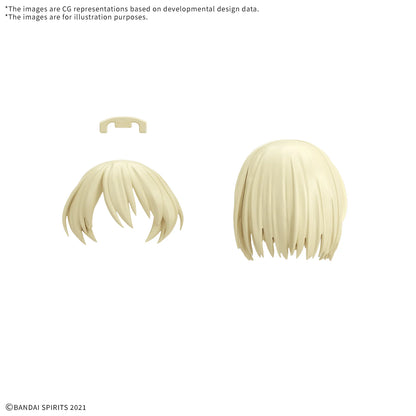 30MS Option Hair Style Parts Vol.12 Snap-Fit Hair Accessory Set (All 4 Types)