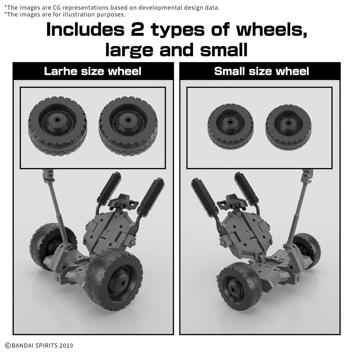 30MM 1/144 Extended Armament Vehicle (WHEEL MOBILE Ver.)