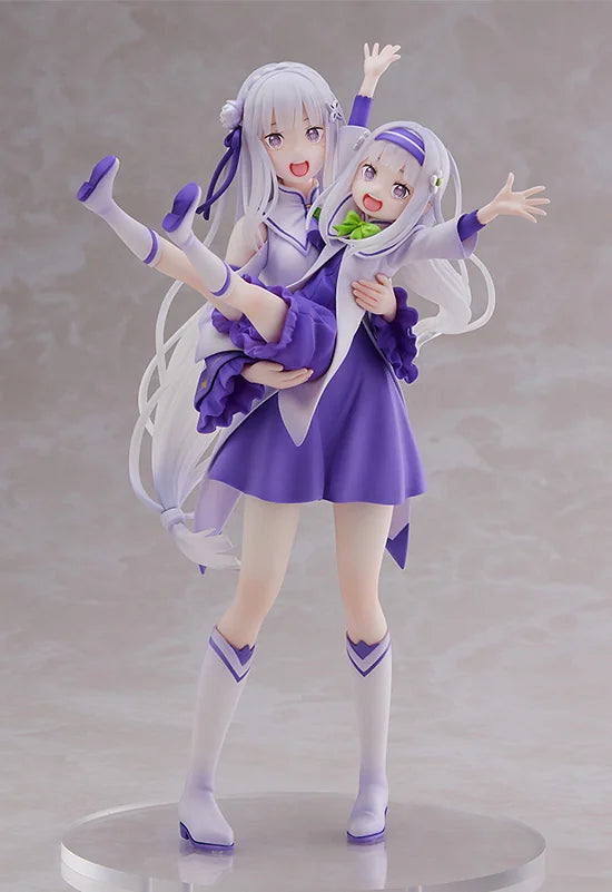 SEGA Re:ZERO Emilia & Childhood Emilia Scale Figure