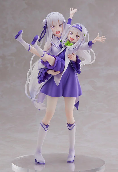 SEGA Re:ZERO Emilia & Childhood Emilia Scale Figure