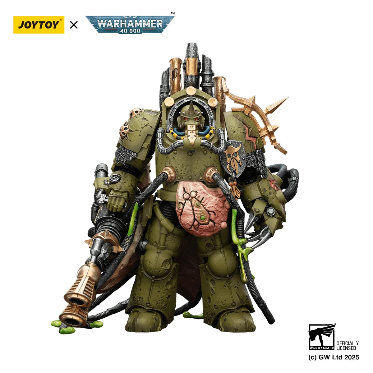 Death Guard Lord of Virulence with Power Fist and Twin Plague Spewer