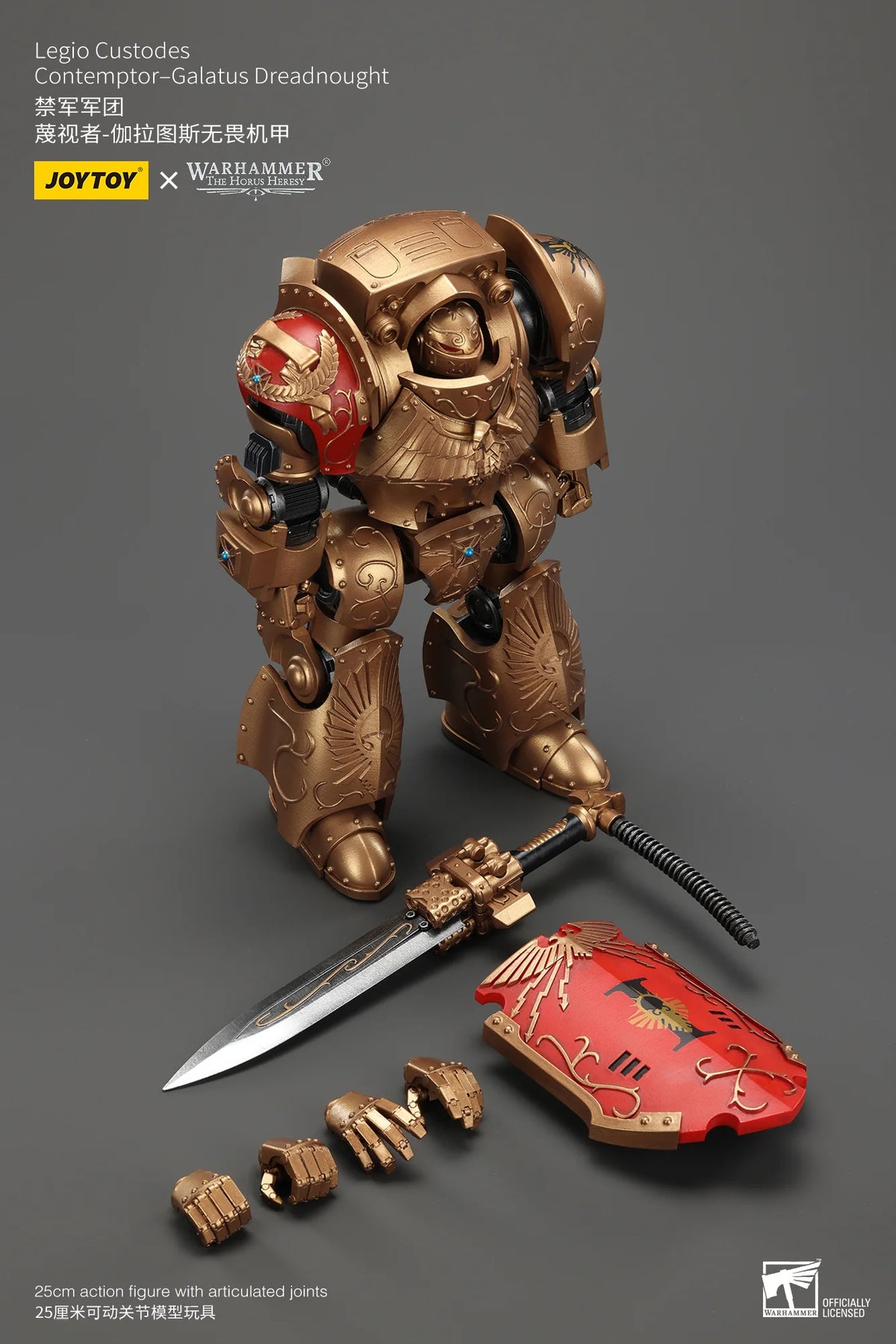 JOYTOY Warhammer 40K Legio Custodes Contemptor-Galatus Dreadnought Collectible Figure