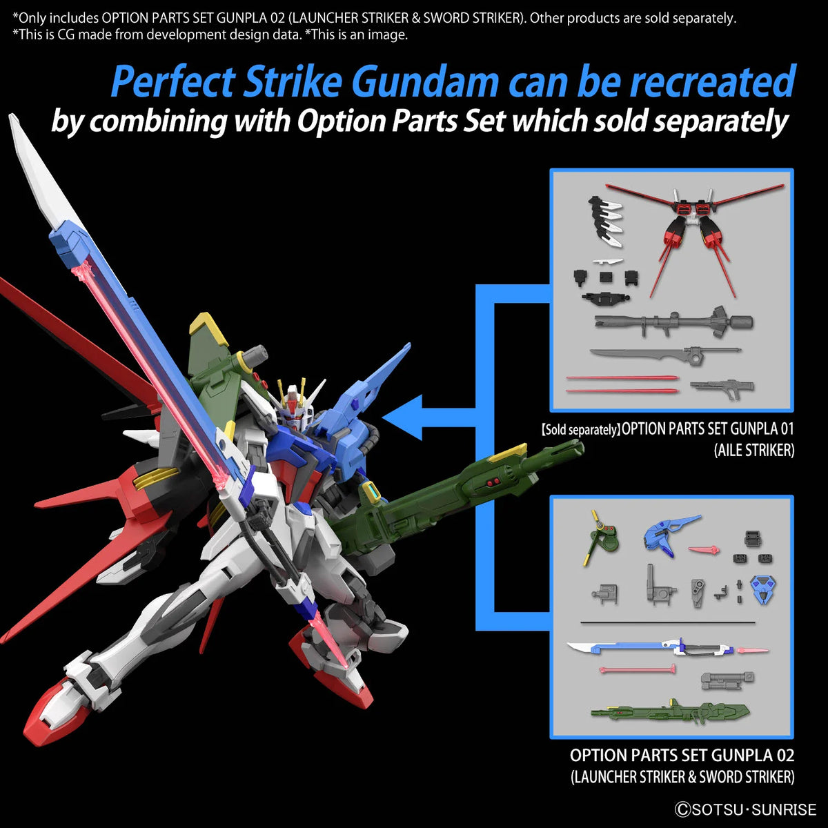 Gundam SEED Option Parts Set 02 Launcher Striker & Sword Striker