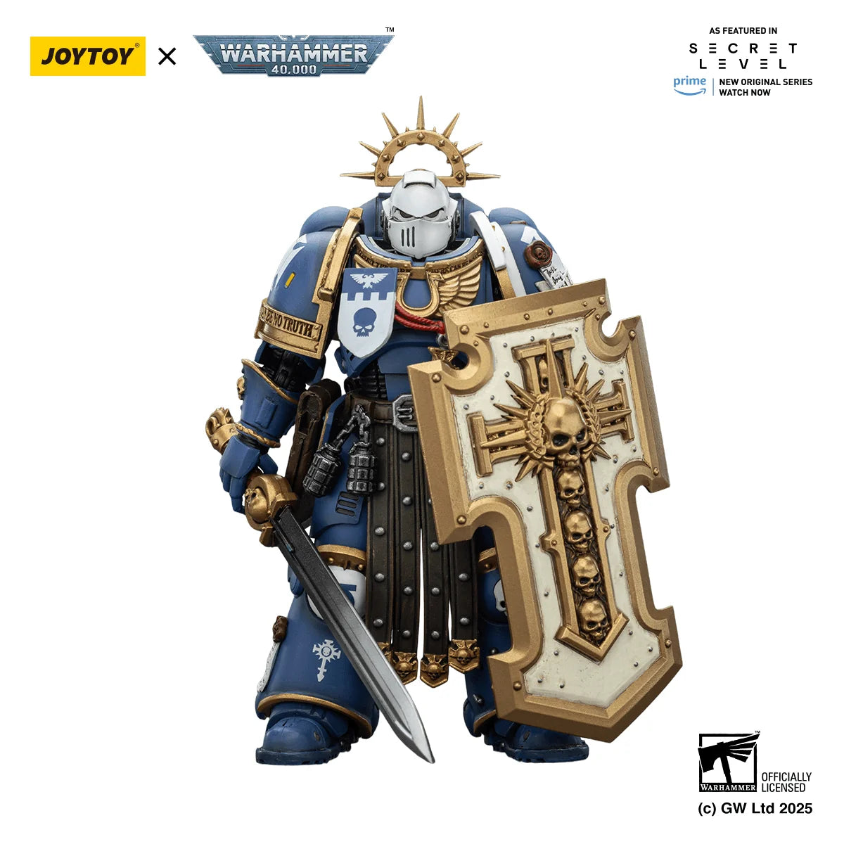Ultramarines Torvald with Power Sword, Stormshield and Bolt Pistol