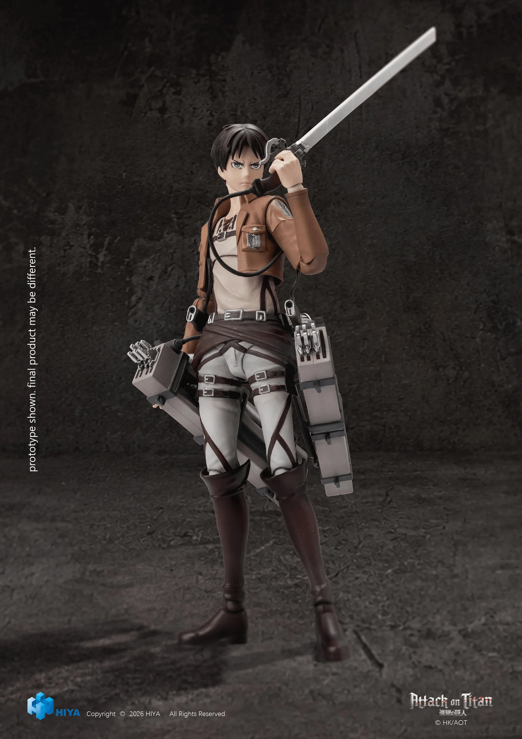 HIYA Exquisite Basic Series 1/12 5.9 Inch Attack on Titan 1-3 Eren Yeager Action Figure