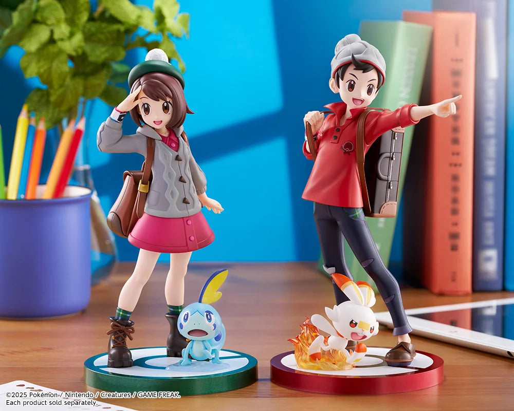 Kotobukiya Pokémon Victor with Scorbunny ARTFX J Statue Figure