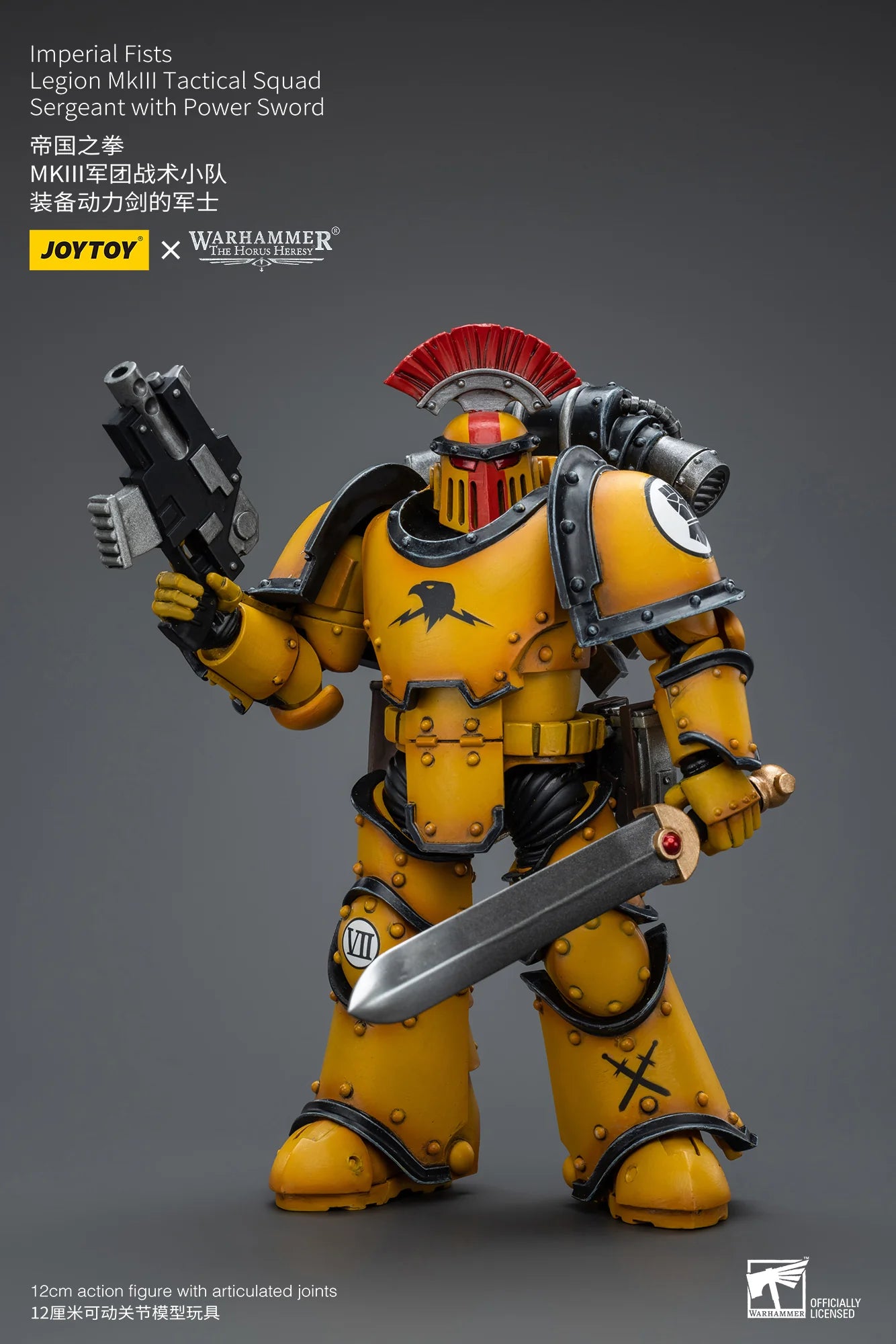 Warhammer 40K Imperial Fists Legion MkIII Tactical Squad Sergeant Action Figure