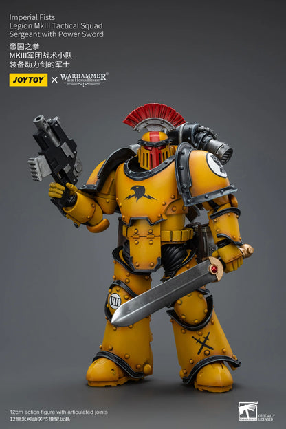 Warhammer 40K Imperial Fists Legion MkIII Tactical Squad Sergeant Action Figure