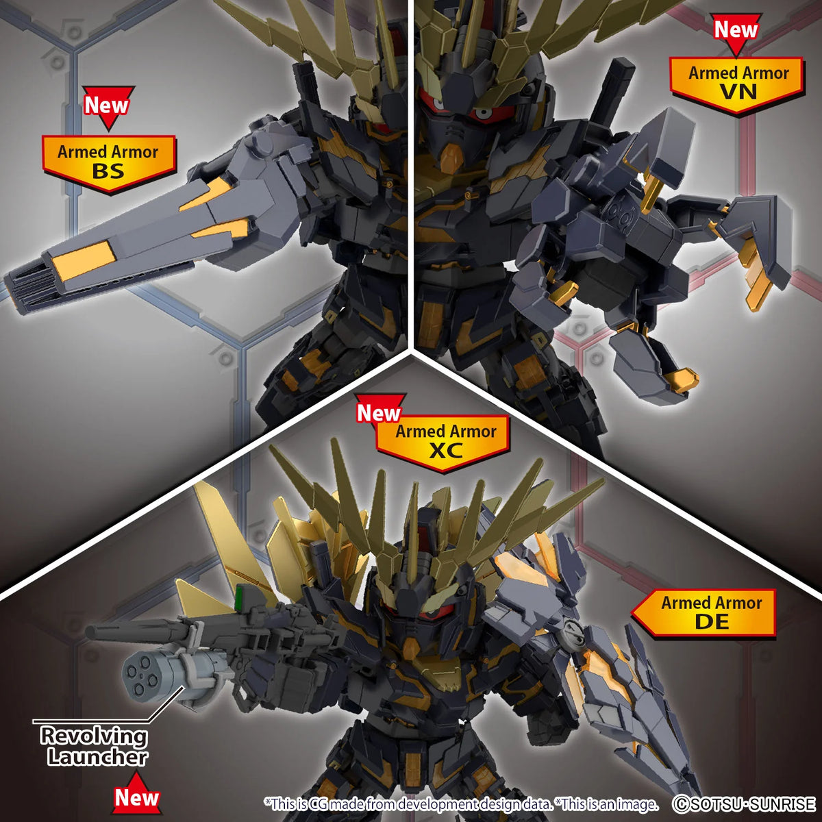 SD Gundam Cross Silhouette Unicorn Gundam 02 Banshee Destroy Mode Model Kit