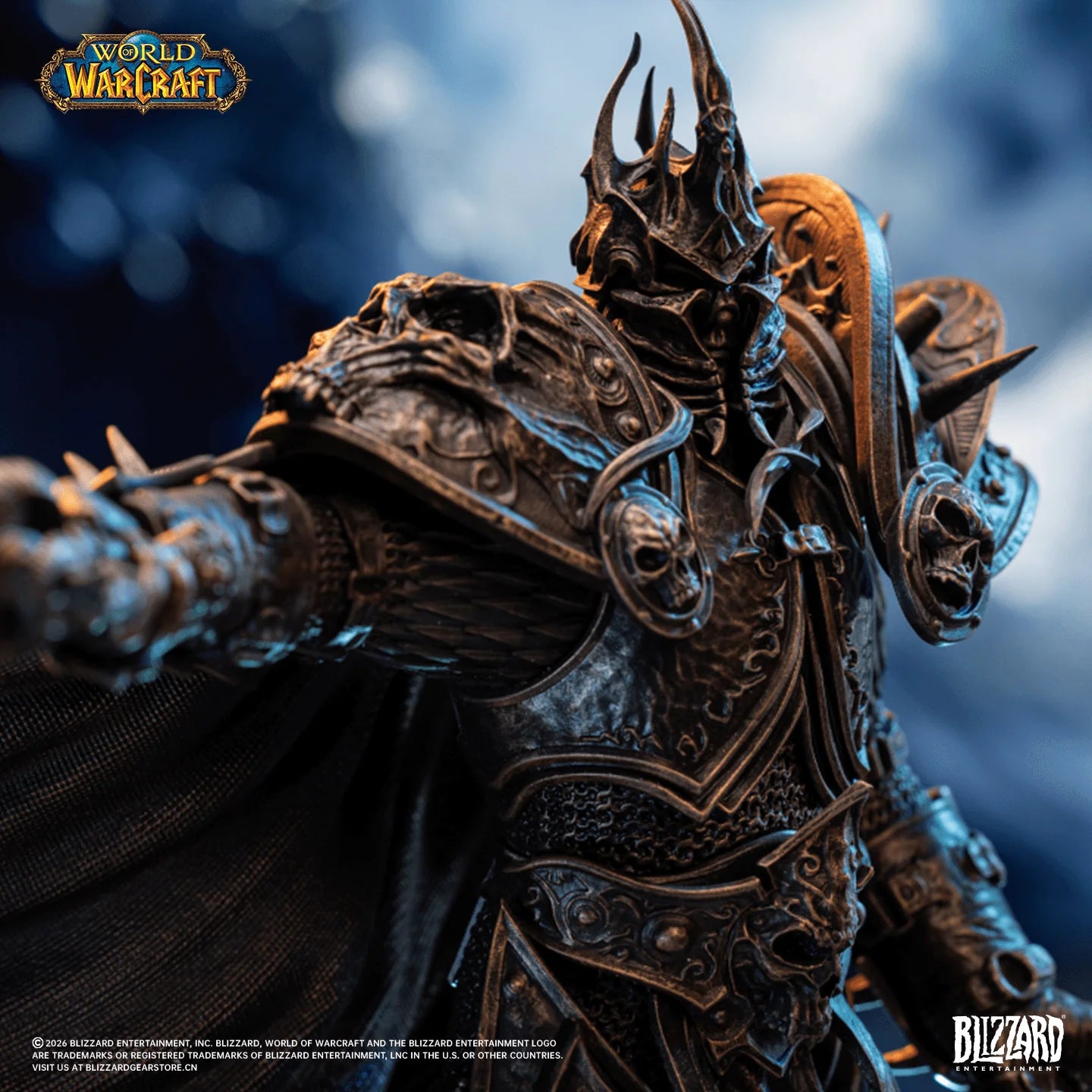Blizzard World of Warcraft® the Lich King 1/10 Scale Bronze-Colored Edition Statue